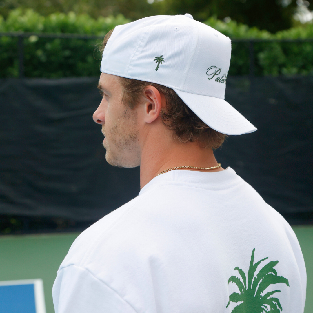 The Palm Club Hat White