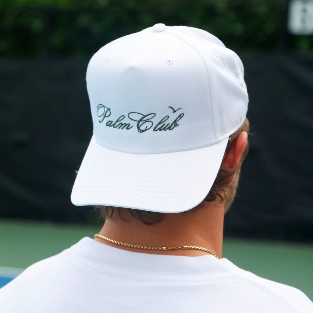 The Palm Club Hat White