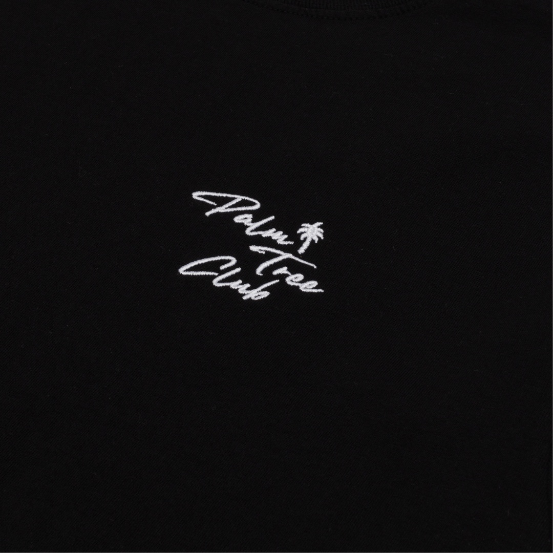 Palm Tree Club Script Tee