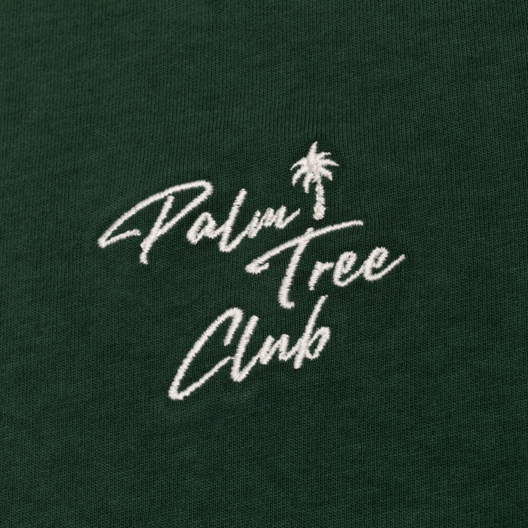 Palm Tree Club Script Tee