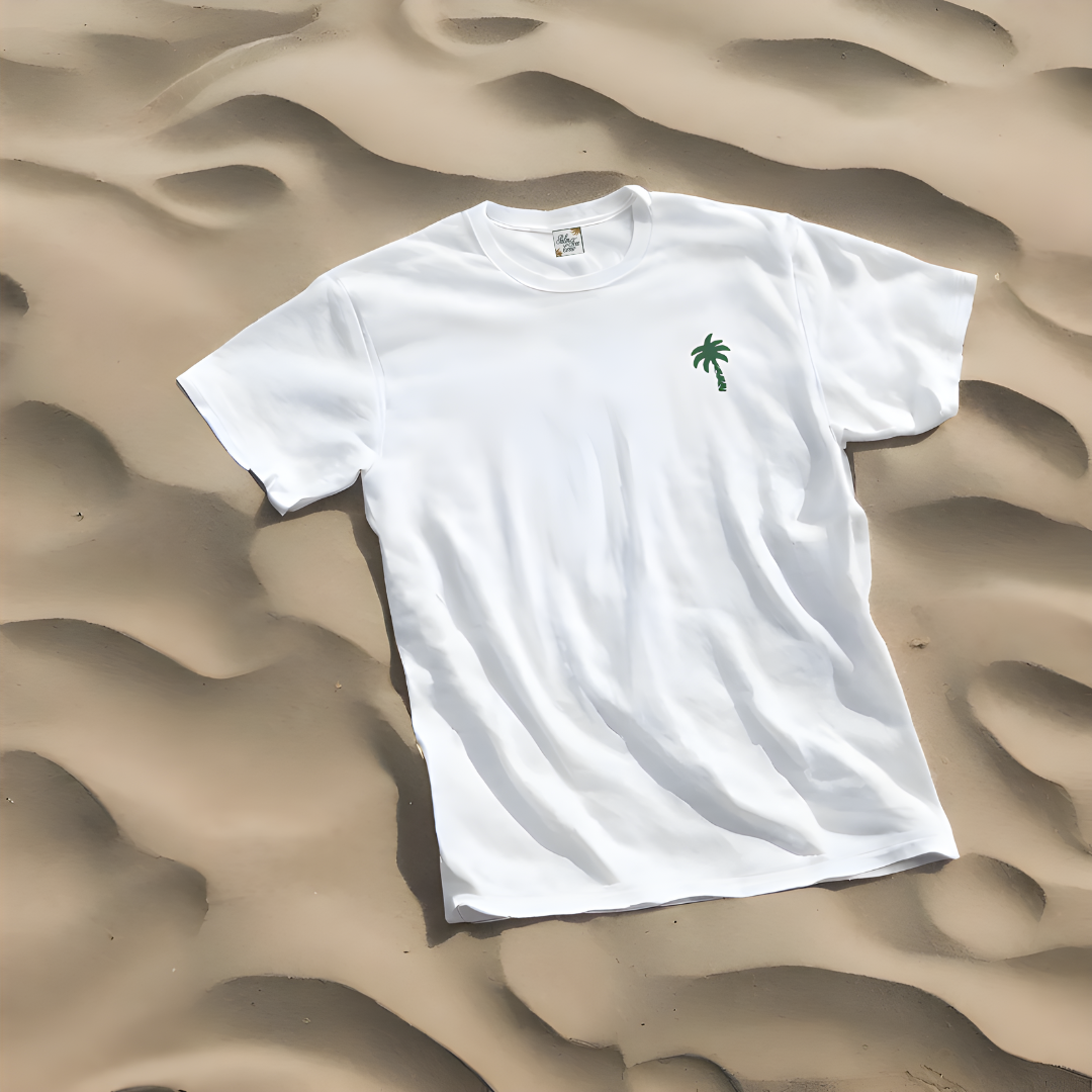 White Logo Tee