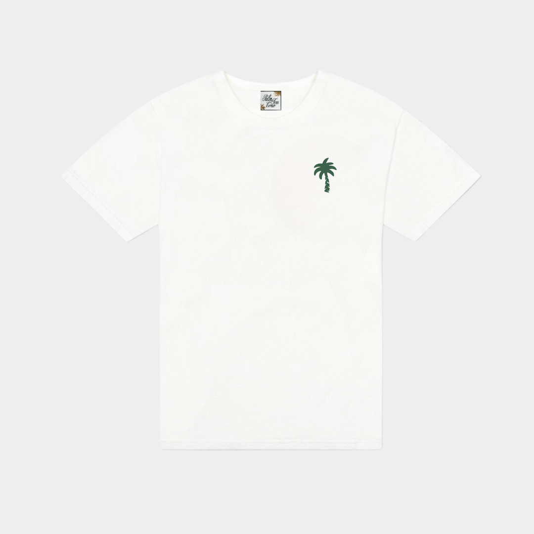 White Logo Tee