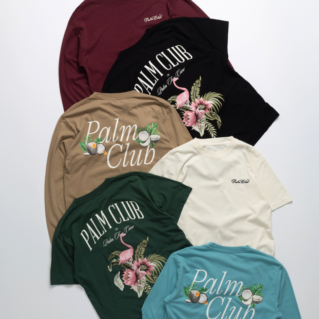 Palm Club Coconut LS Tee